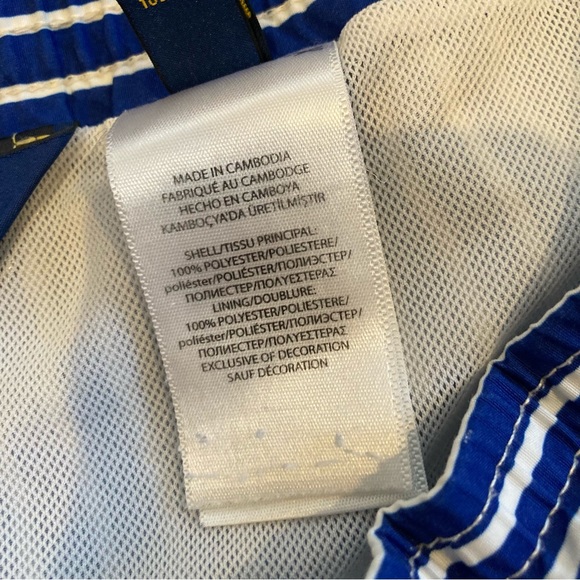 Mens Polo Ralph Lauren Swim Shorts Blue & White Striped Size XL. - Picture 7 of 9